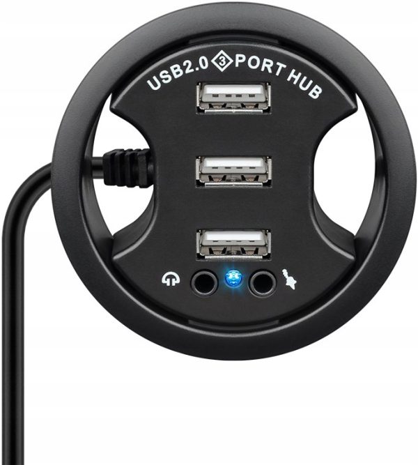 Hub-USB-do-zabudowy-60-mm-przepust-kablowy-USB-audio-mikrofon Hub-USB-do-zabudowy-60-mm-przepust-kablowy-USB-audio-mikrofon