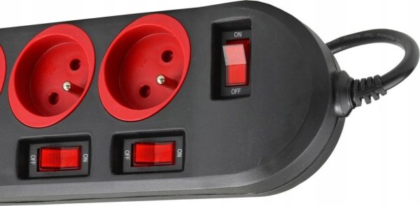 Listwa-zasilajaca-Energy-5-gniazd-1-5-m-czerwona- Listwa-zasilajaca-Energy-5-gniazd-1-5-m-czerwona-