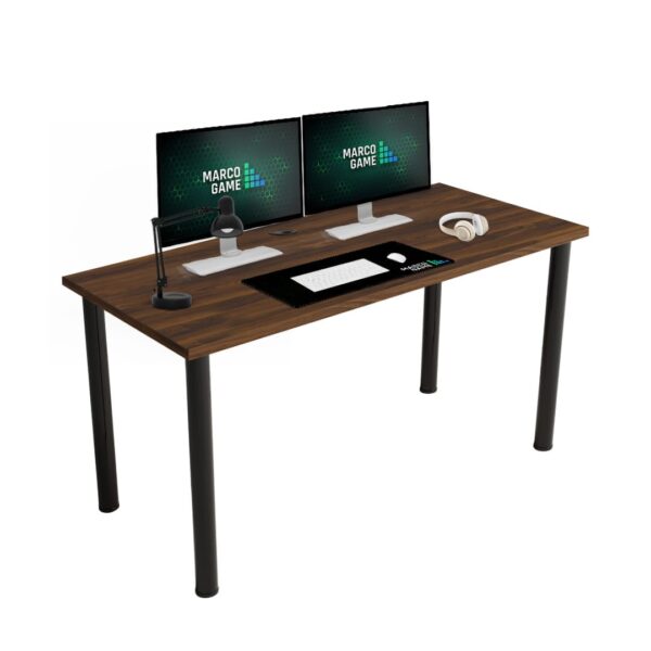 Biurko Orzech widok z pod kątem