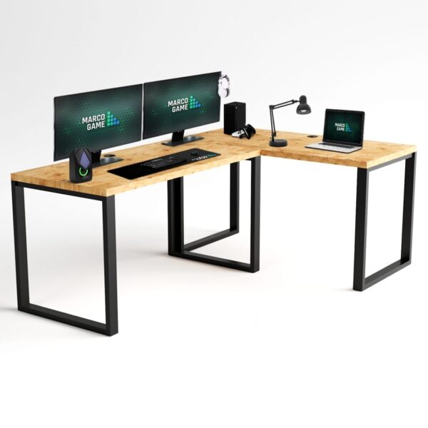 Biurko narożne LOFT Dąb lancelot