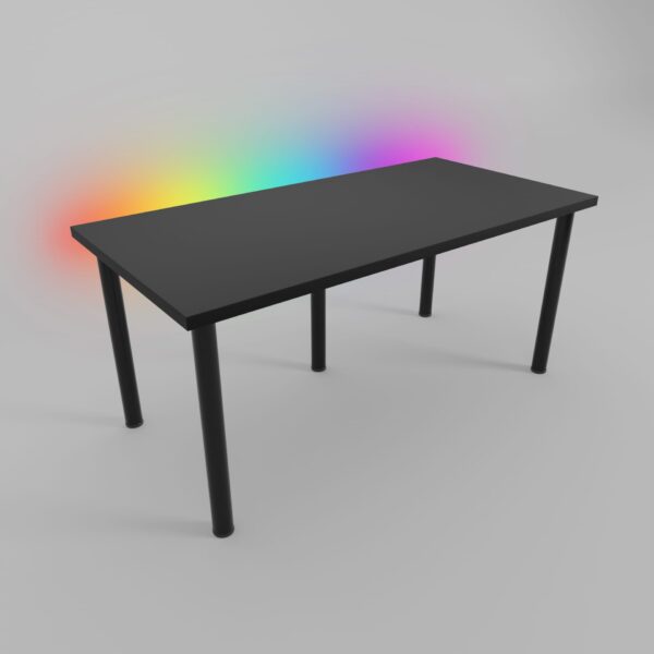 160B_LED_03-1.jpg Biurko gamingowe MARCO GAME BIG 160x80cm czarne nogi