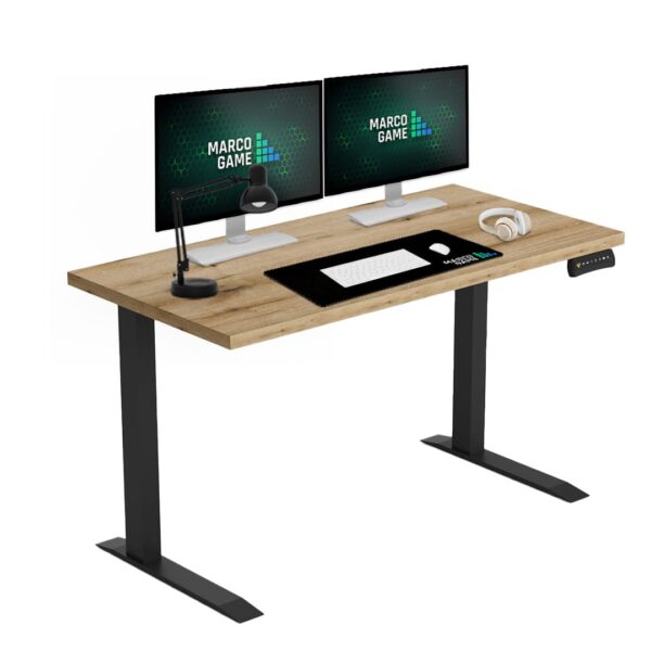 Biurko elektryczne MARCO GAME PREMIUM C-LEG blat dab evoke