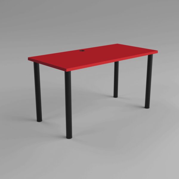 Biurko-Czerwien-Chilli.jpg Biurko czerwone MARCO GAME Chilli szare tło