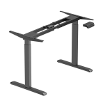 Dwusilnikowy elektryczny stelaż biurka Control Pro USB czarny