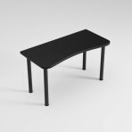 biurko komputerowe MARCO CLASSIC blat ergonomiczny czarne