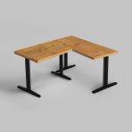 Biurko narożne na stelażu MARCO GAME T2 szare tło