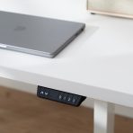 biurko elektryczne z programtorem białe