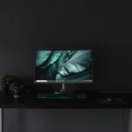 biurko elektryczne czarne szary stelaż