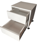 Kontenerek pod biurko MARCO GAME 2.0 biały wysunięte szuflady