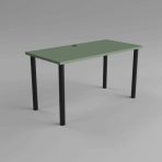 Biurko dymiona zieleń MARCO Smoke Green szare tło