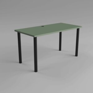 Biurko dymiona zieleń MARCO Smoke Green szare tło