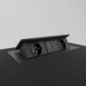 mulitport 2x gniazdko 2x usb w blacie biurka