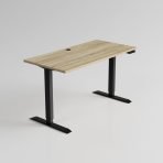 biurko dab Sonoma elektryczne strong szare tło