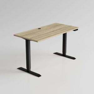 biurko dab Sonoma elektryczne strong szare tło