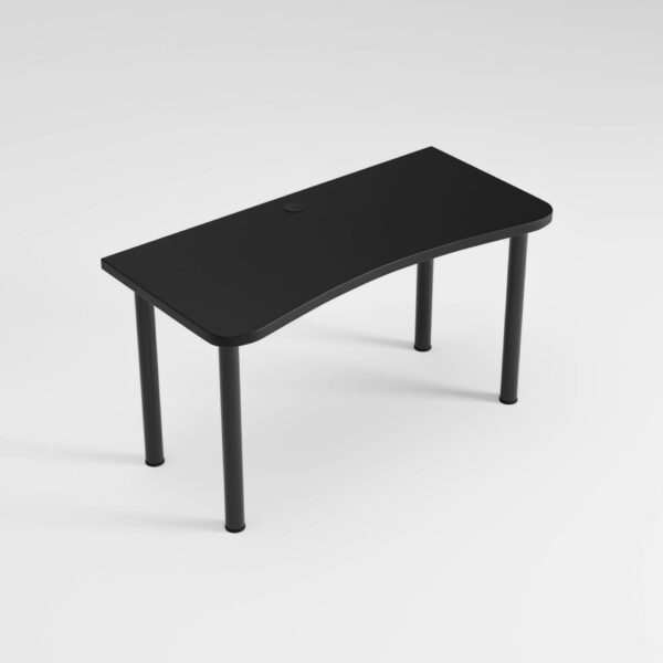 Pro_Ergonomiczne_Czarne_01.jpg biurko komputerowe MARCO CLASSIC blat ergonomiczny czarne z przepustem