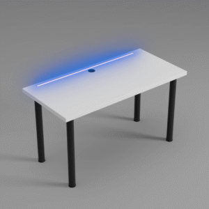 Biurko Gamingowe MARCO ONE LED z przepustem i kolor led niebieski