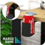 Uchwyt na kubek do biurka MARCO GAME wizualizacja z puszka