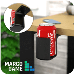 Uchwyt na kubek do biurka MARCO GAME wizualizacja z puszka