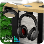 uchwyt na słuchawki przy blacie