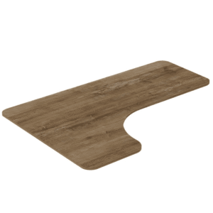Uniwersalny blat narożny do biurka lewy/prawy 160 x 110 x 60 cm DREWNO RETRO