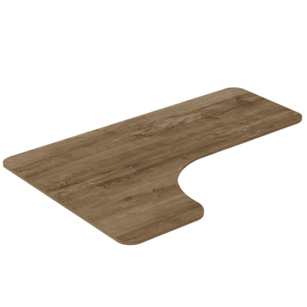 Uniwersalny blat narożny do biurka lewy/prawy 160 x 110 x 60 cm DREWNO RETRO