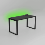 Biurko loft MARCO GAME FUTURE z ledem przepustem i multportem