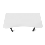 biurko komputerowe MARCO CLASSIC blat ergonomiczny białe