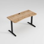 biurko ergonomiczne do biura blat dab evoke z przepustem