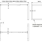 wymiary stelaż loft