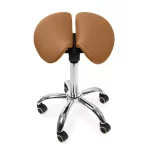 Ergonomiczny taboret Sella brązowy