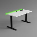 biurko marco skill z ledem i multiportem Biale