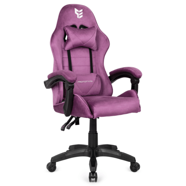 Fotel gamingowy PURPLE ALCANTARA