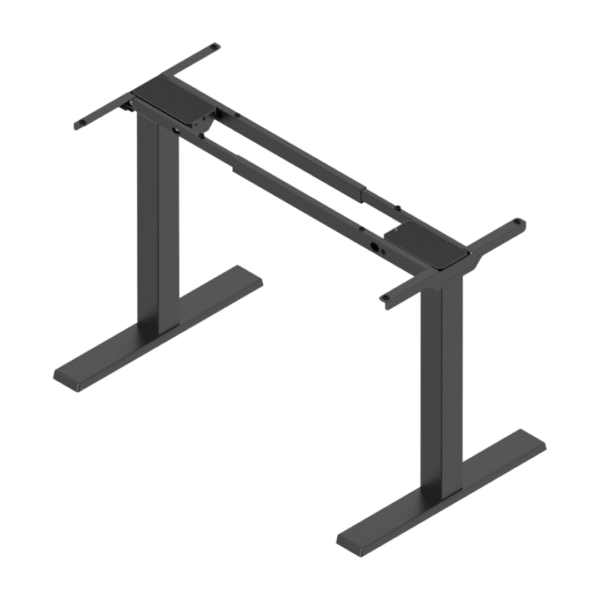 Dwusilnikowy elektryczny stelaż biurka Futuro COMPACT czarny