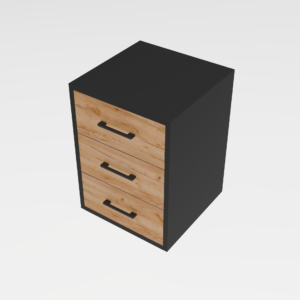 komoda pod biurko Marco Game 3.3 Dąb Craft Złoty/Czarny