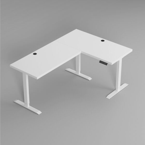 narozne_elektryczne_białe_biały_02 biurko narożne elektryczne AERO MARCO GAME biale rzut z góry