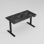 biurko elektryczne 200x80 cm xxl beton ciemny