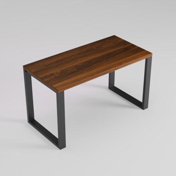 orzech_california_loft_czarne_02 biurko loft czarny stelaż blat orzech calfiornai