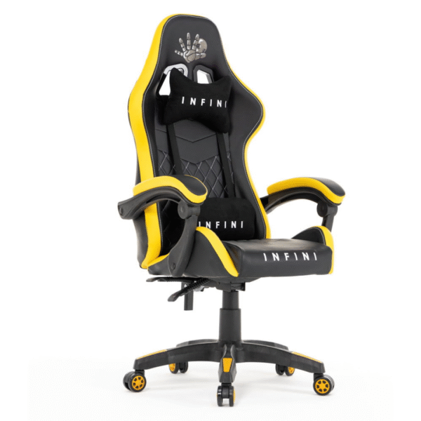 fotel gamingowy czarno żółty