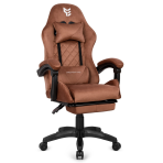 Fotel gamingowy XL CASINO PRO BROWN ALCANTARA